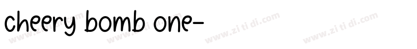 cheery bomb one字体转换